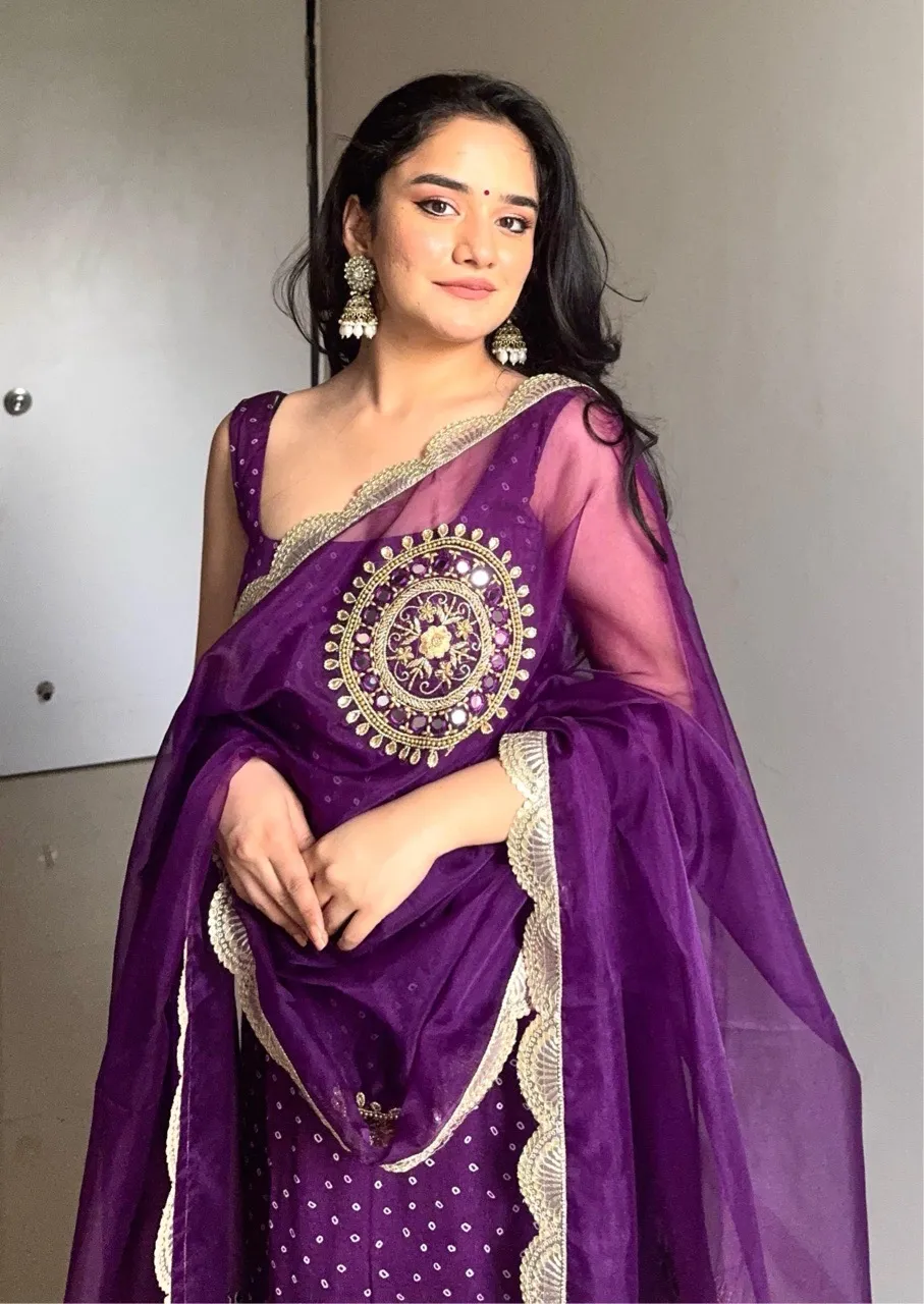 'Ada' Suit Set- Purple
