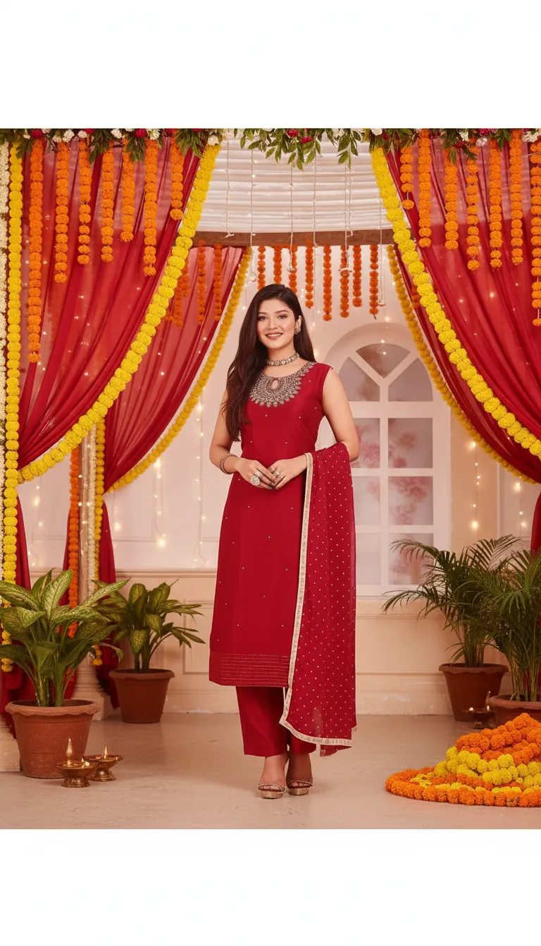 Embroidered Salwar Set