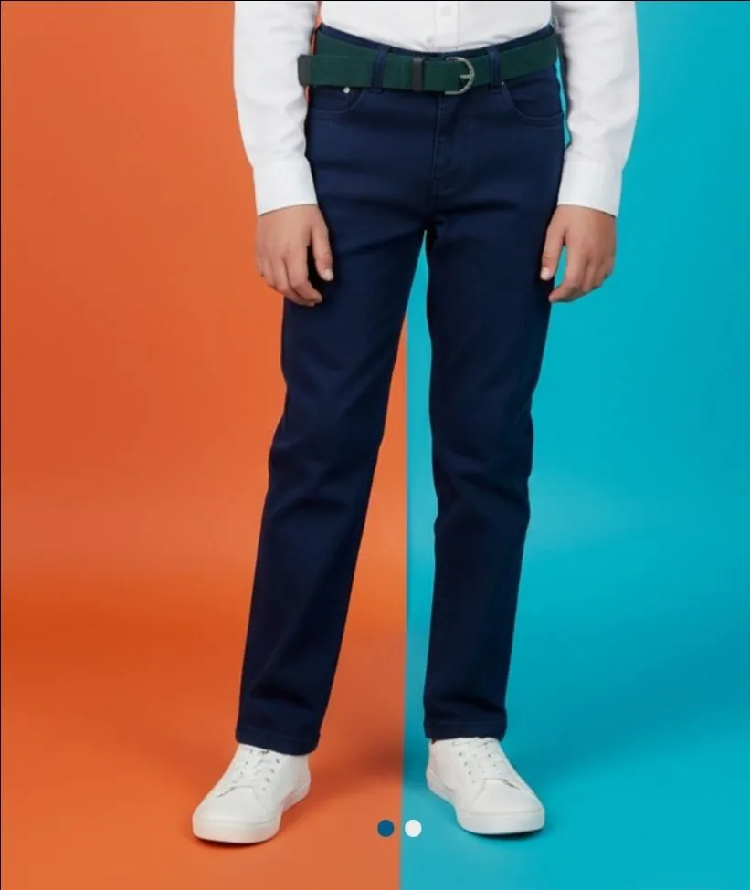 BOYS PLAIN STRETCH JEANS