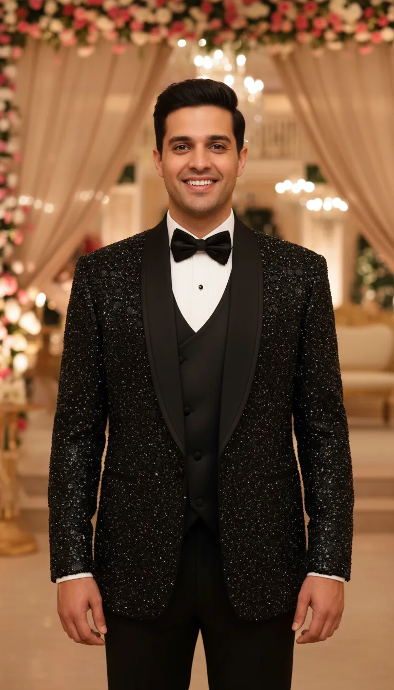 Embellished Tuxedo Jacket