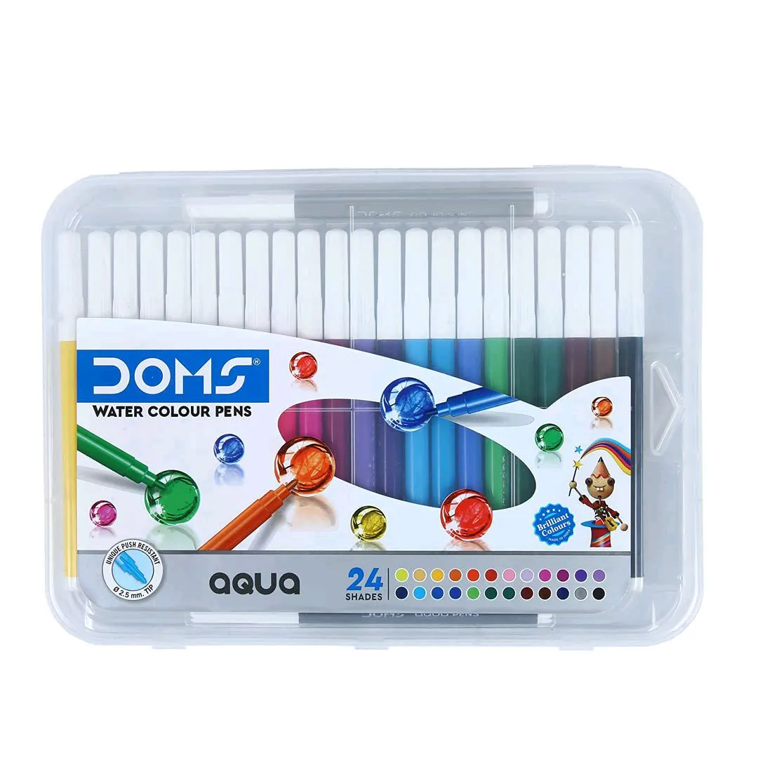 Doms Water Colour Pens 24 shades Box