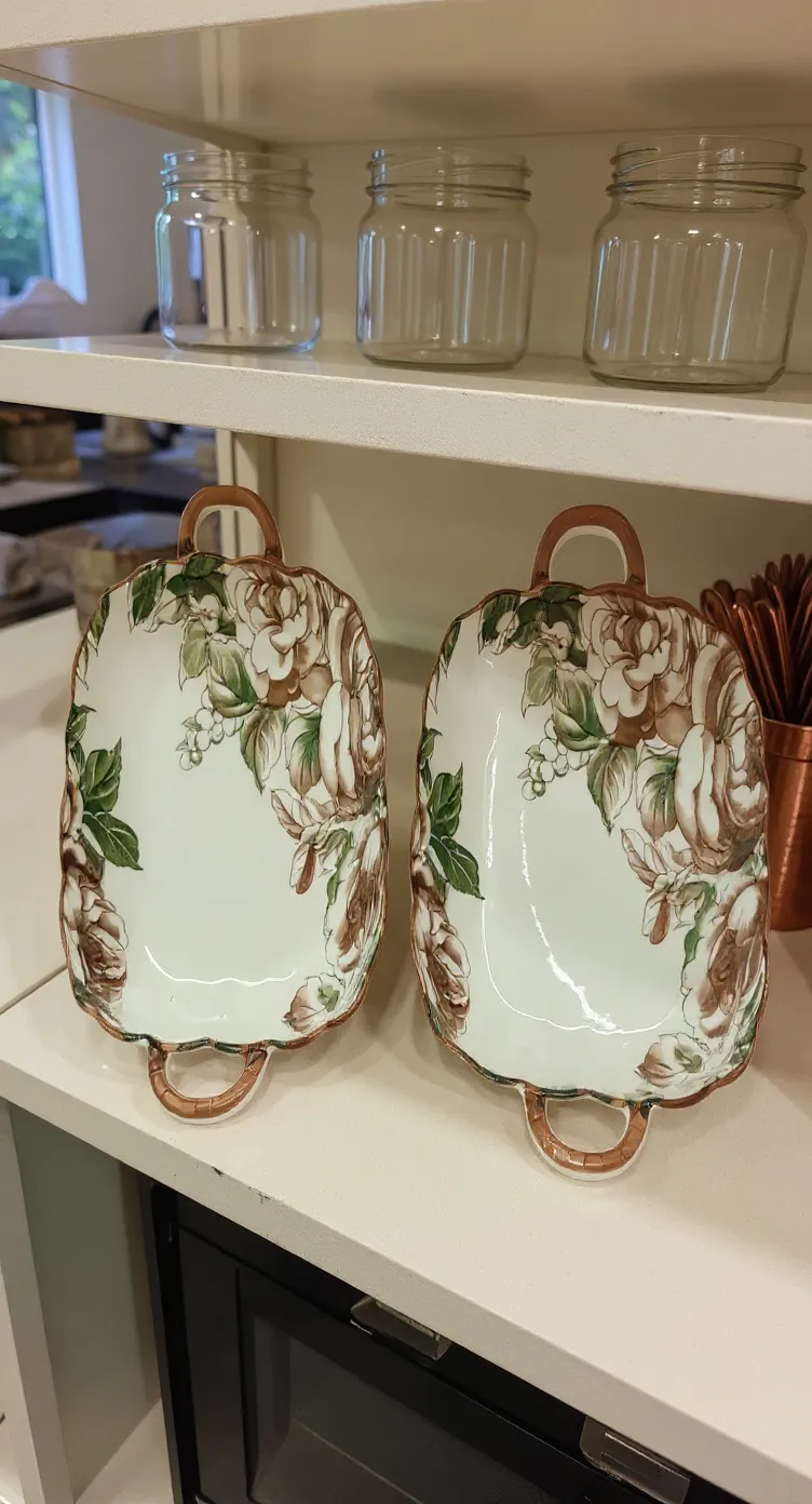 Floral Serving Trays