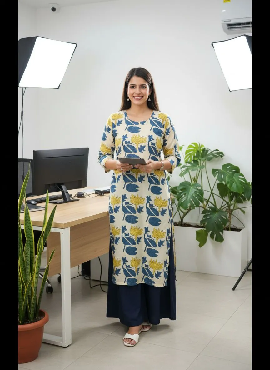 Floral Print Kurti
