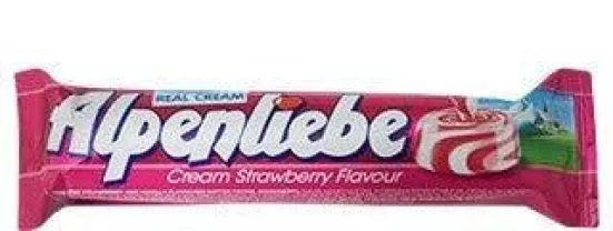 Alpenliebe Cream Strawberry Flavoured Toffee 28 g