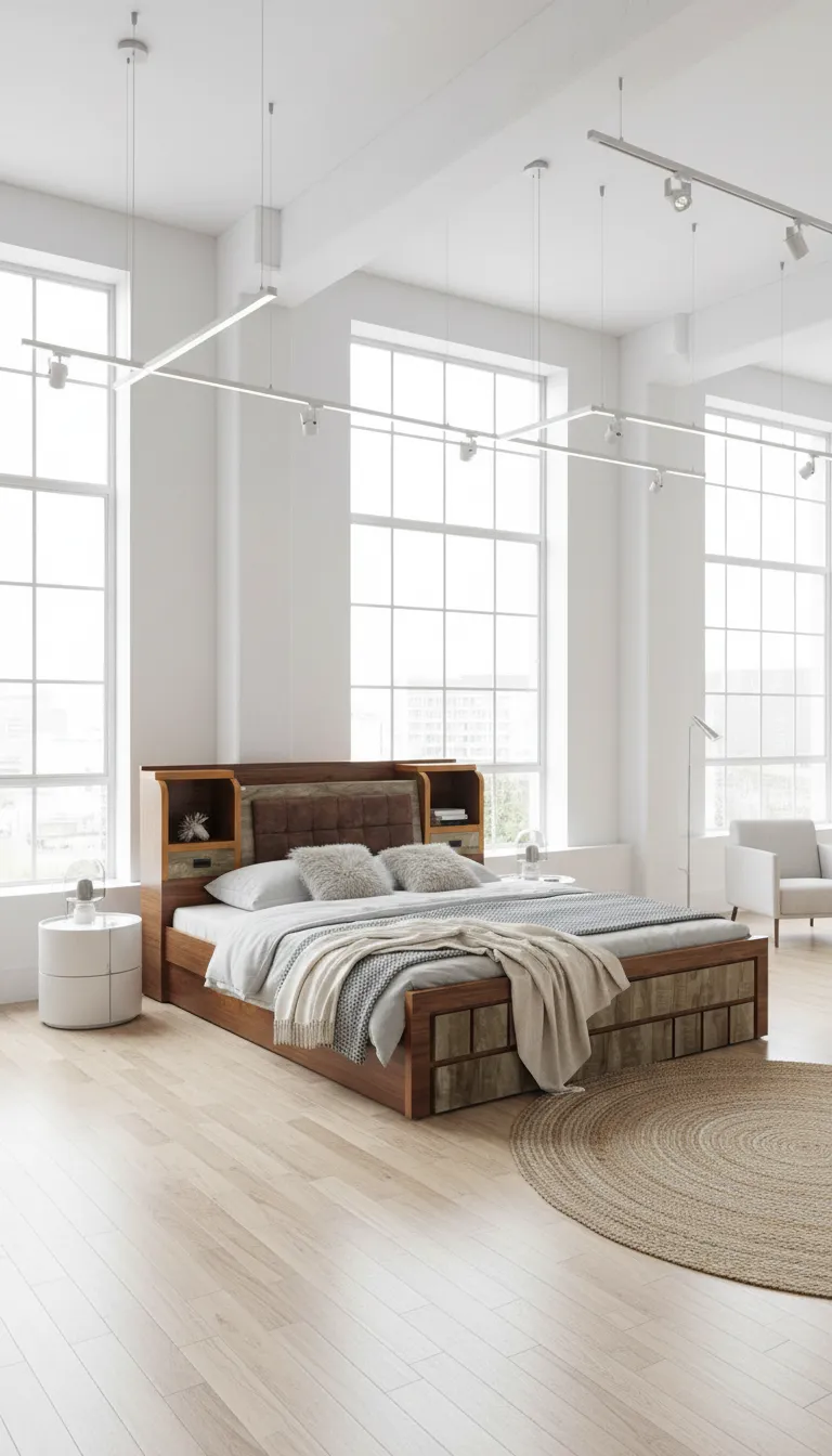 Modern Wooden Bed