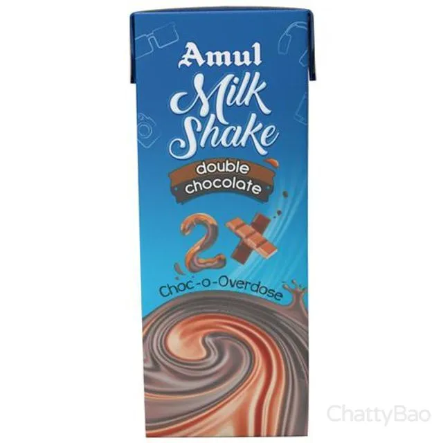 Amul Milkshake - Double Chocolate Flavour 180 ml