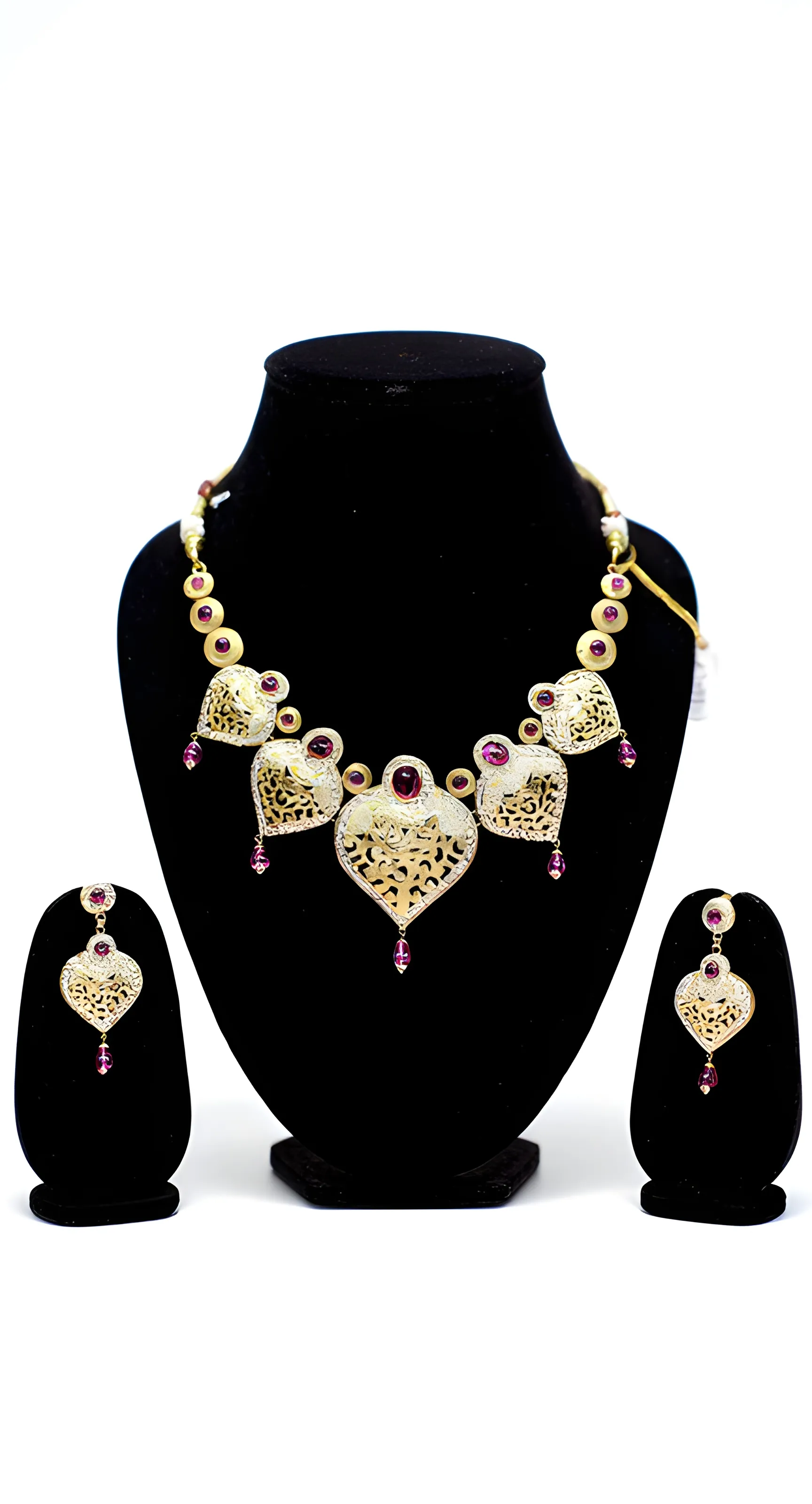 Gold Filigree Necklace Set