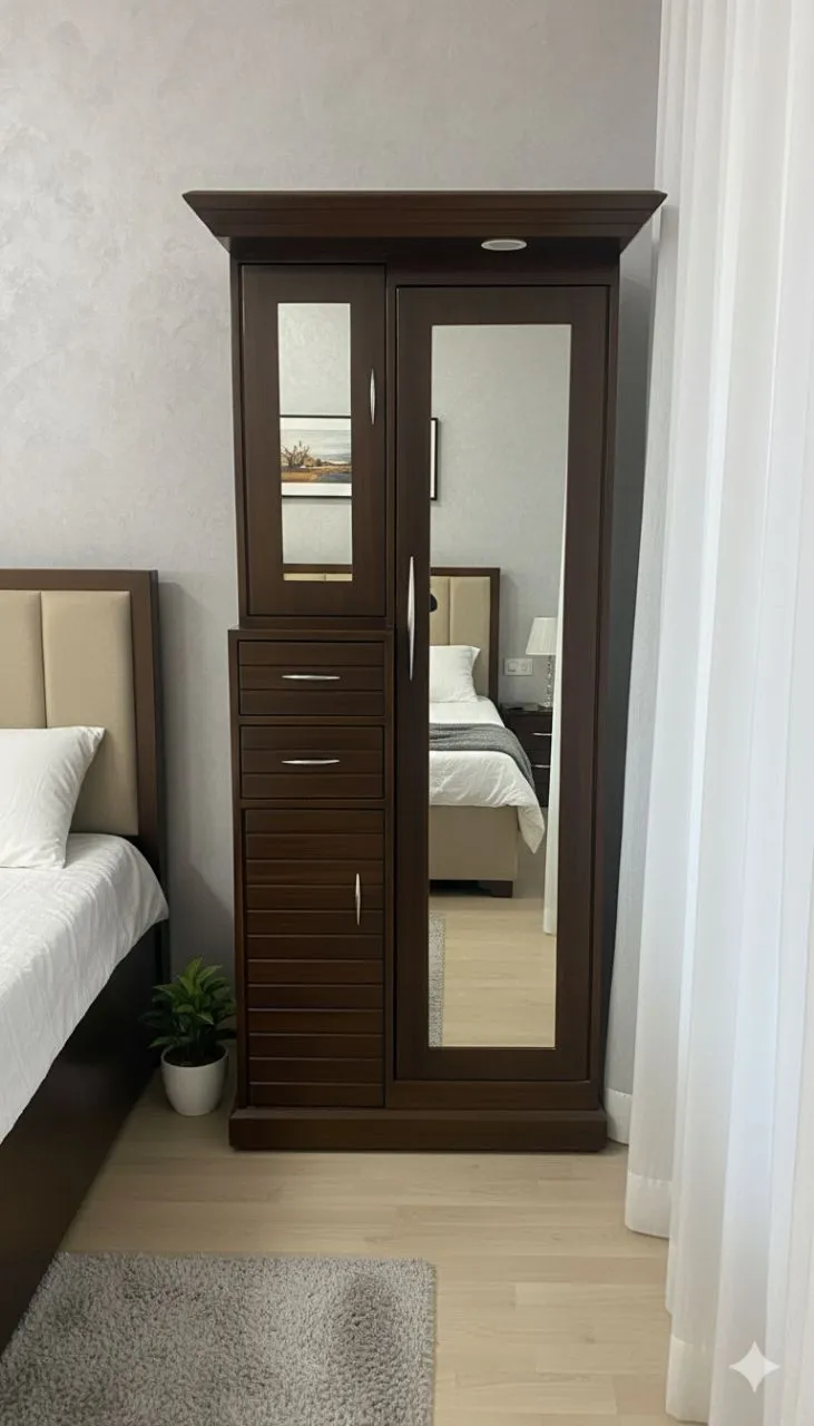 Dark Wooden Wardrobe