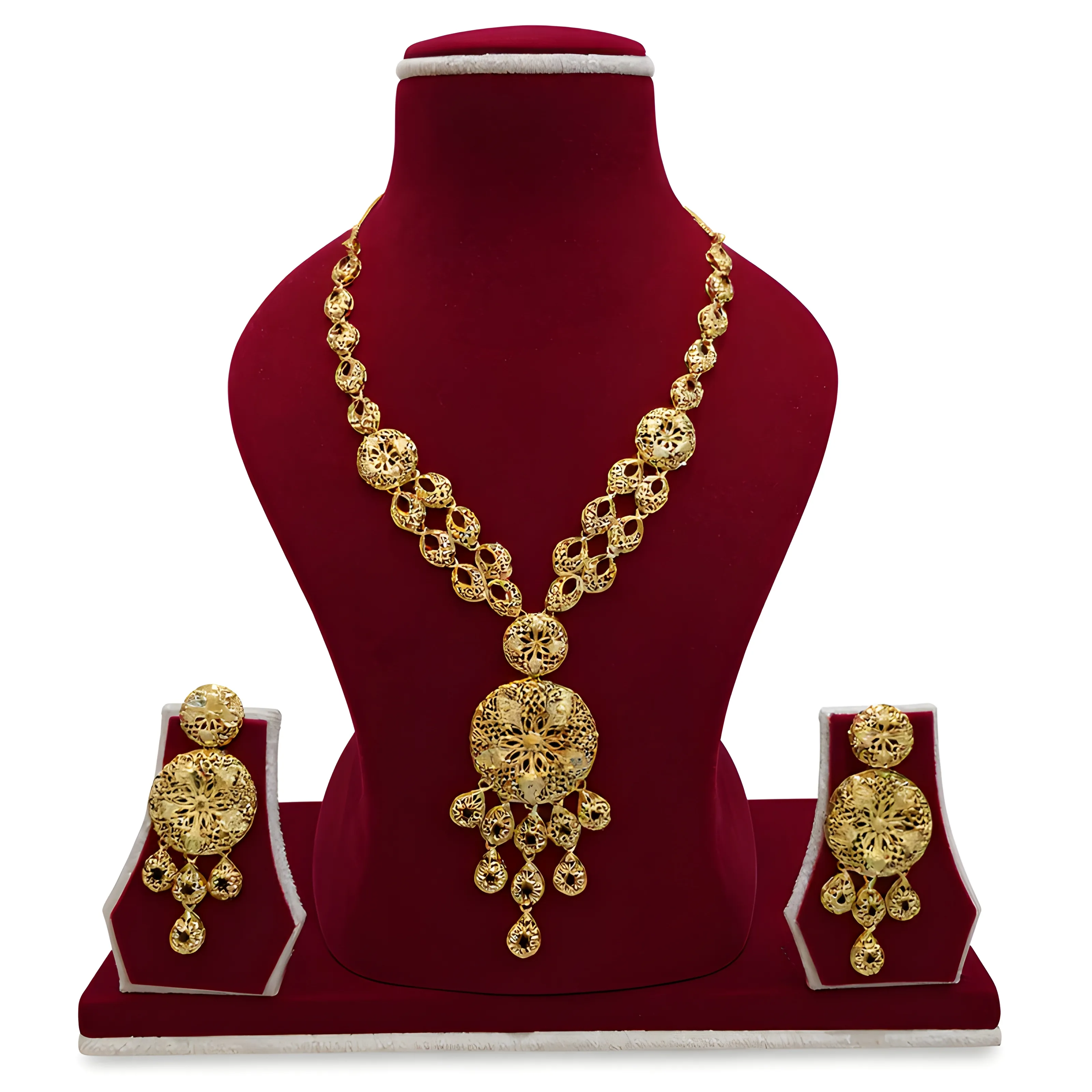 Gold Filigree Necklace Set