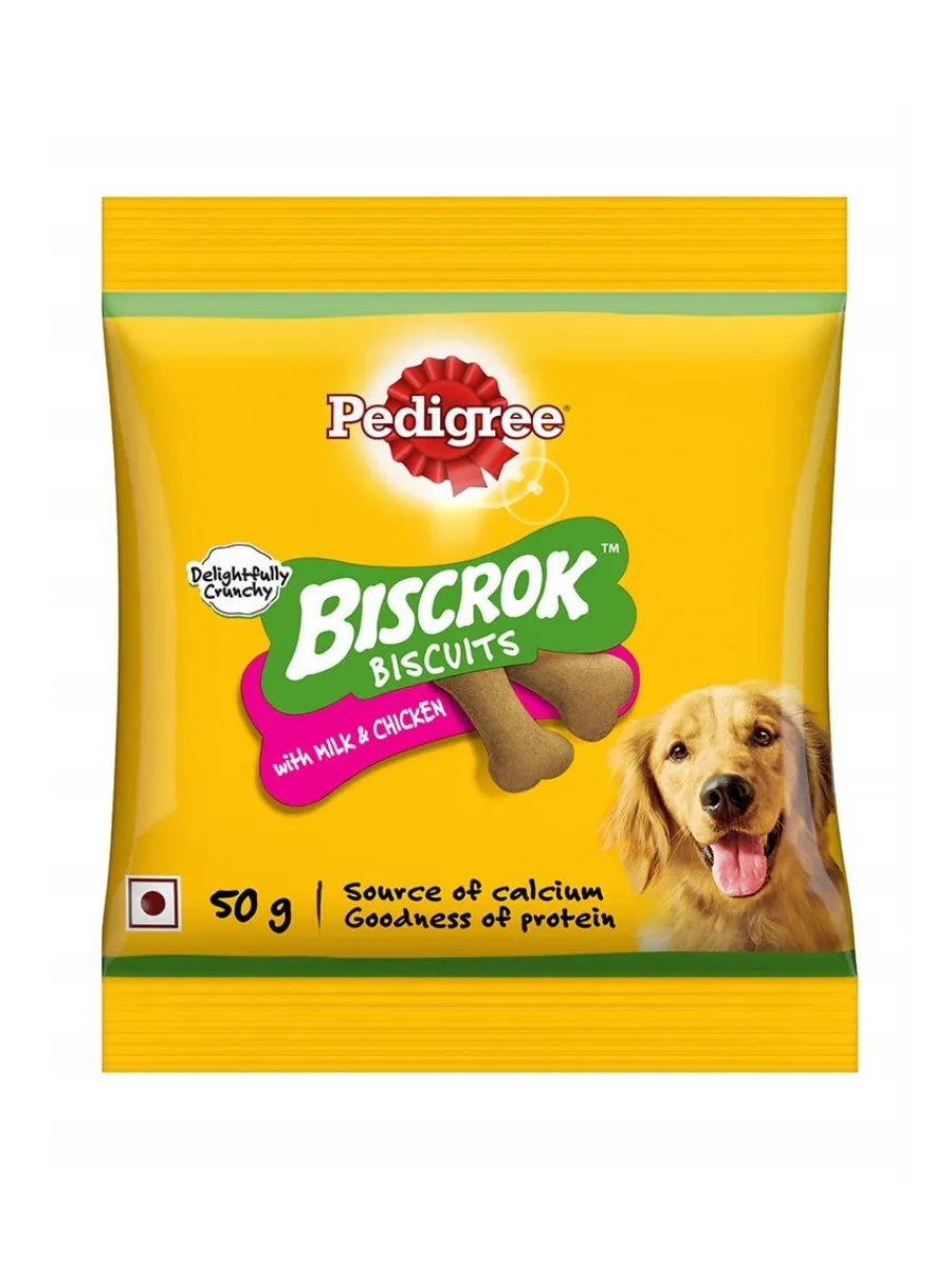 Pedigree Biscrok Milk & Chicken Biscuit 50 g