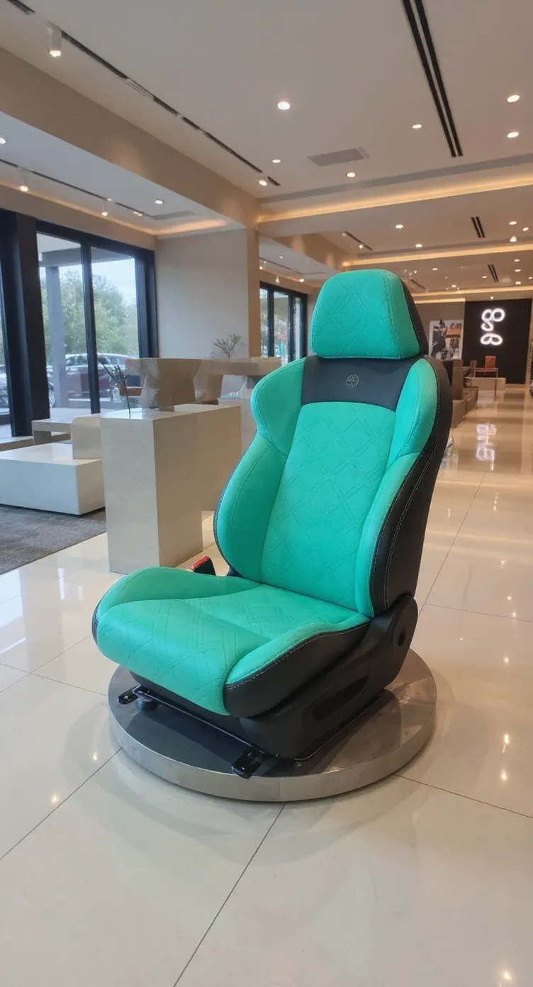 Mint Green Car Seat