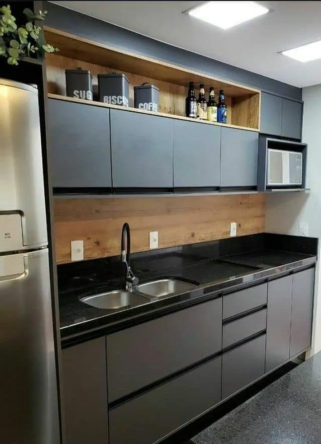 Modular Kitchen With Decent Colour