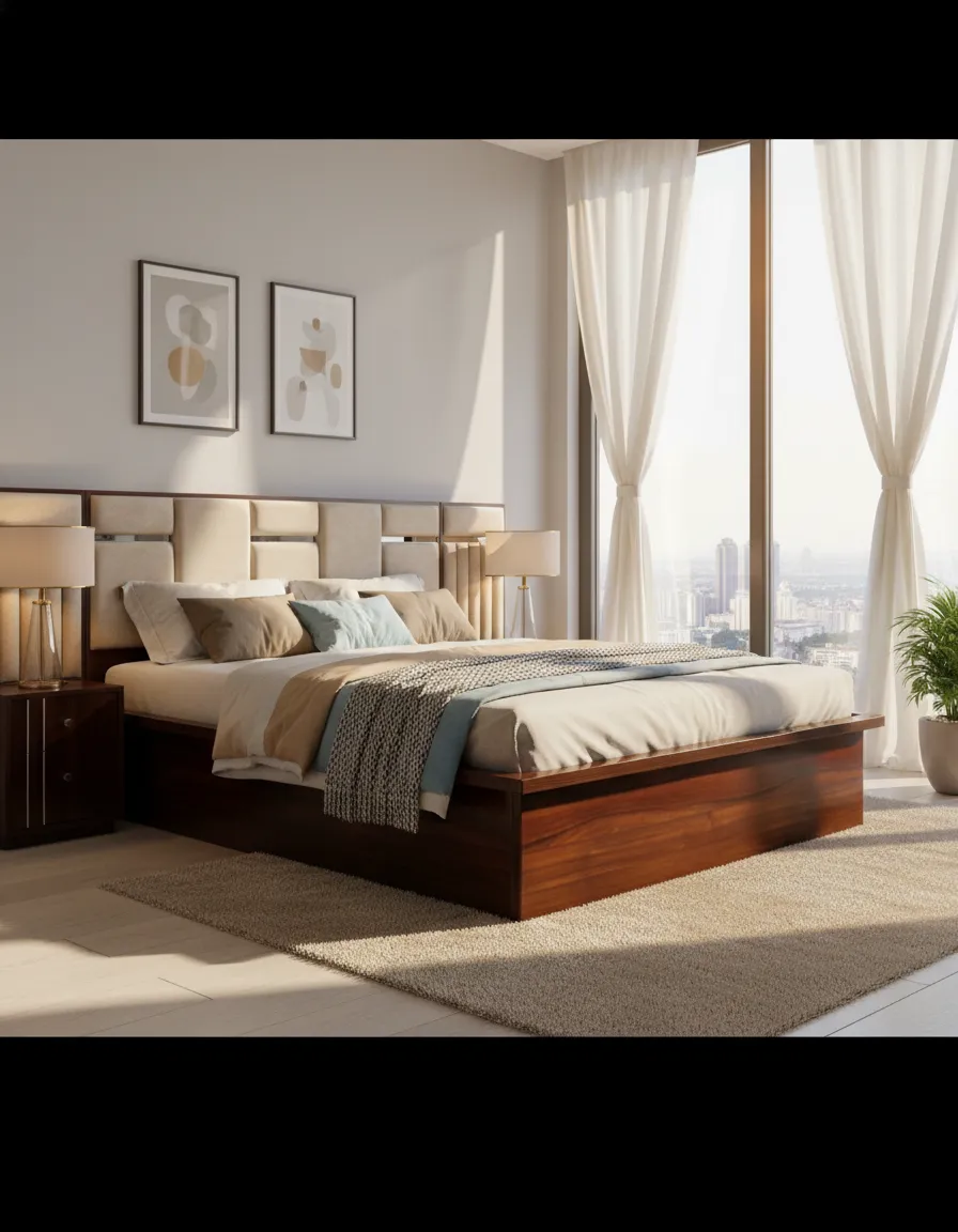 Luxury Wooden Bed