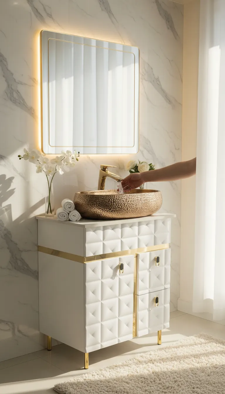 Copper Sink Vanity Unit