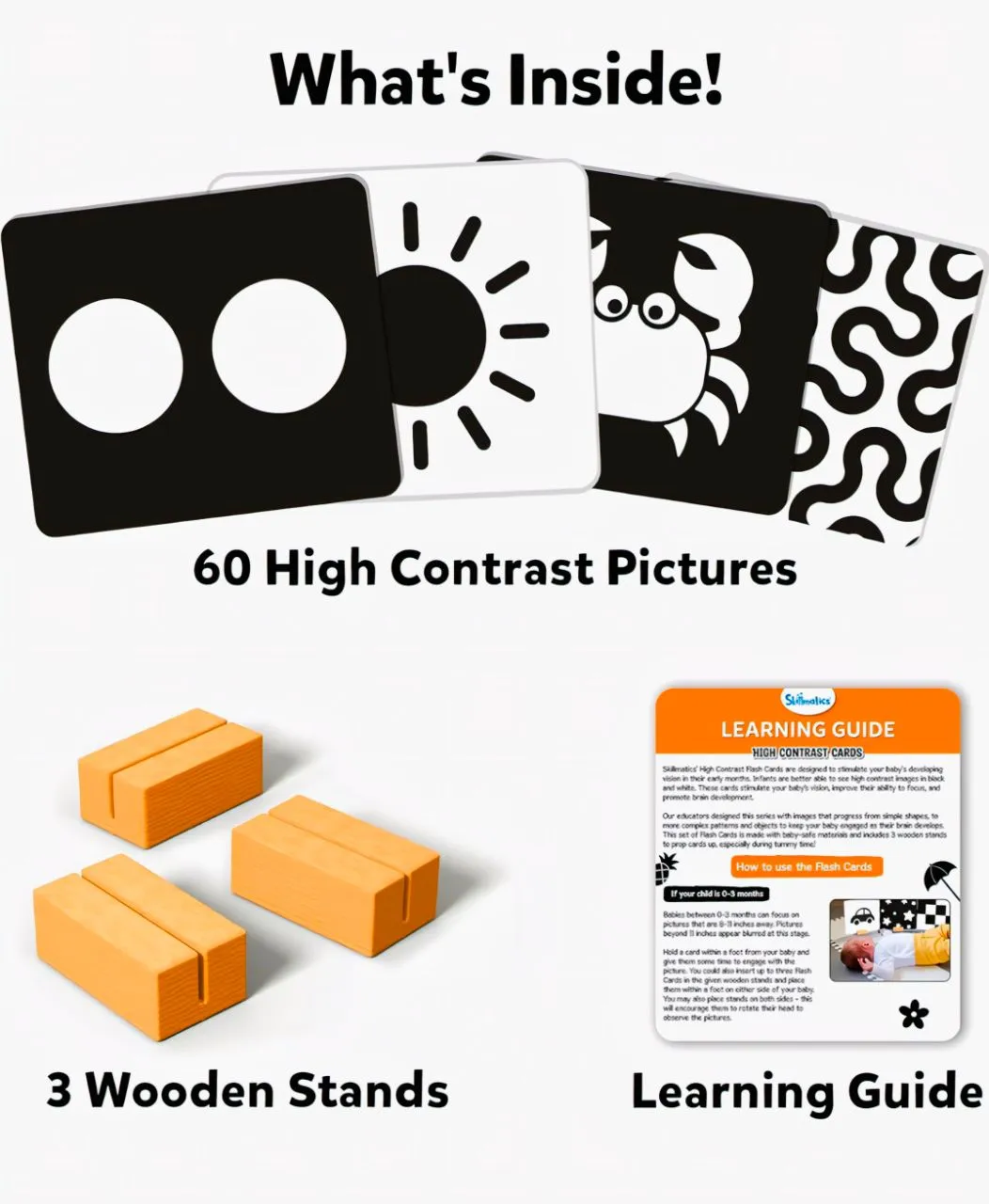Skillmatics High Contrast Flash Cards view 4