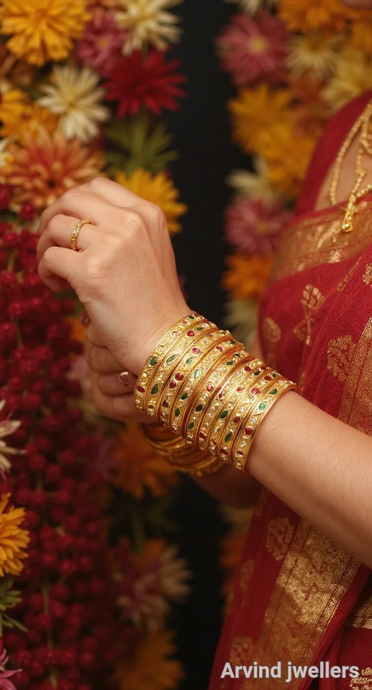 Gold Plated Bangles