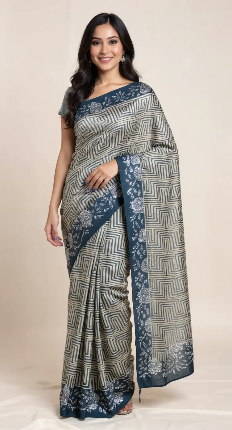 Designer Piano Saree.