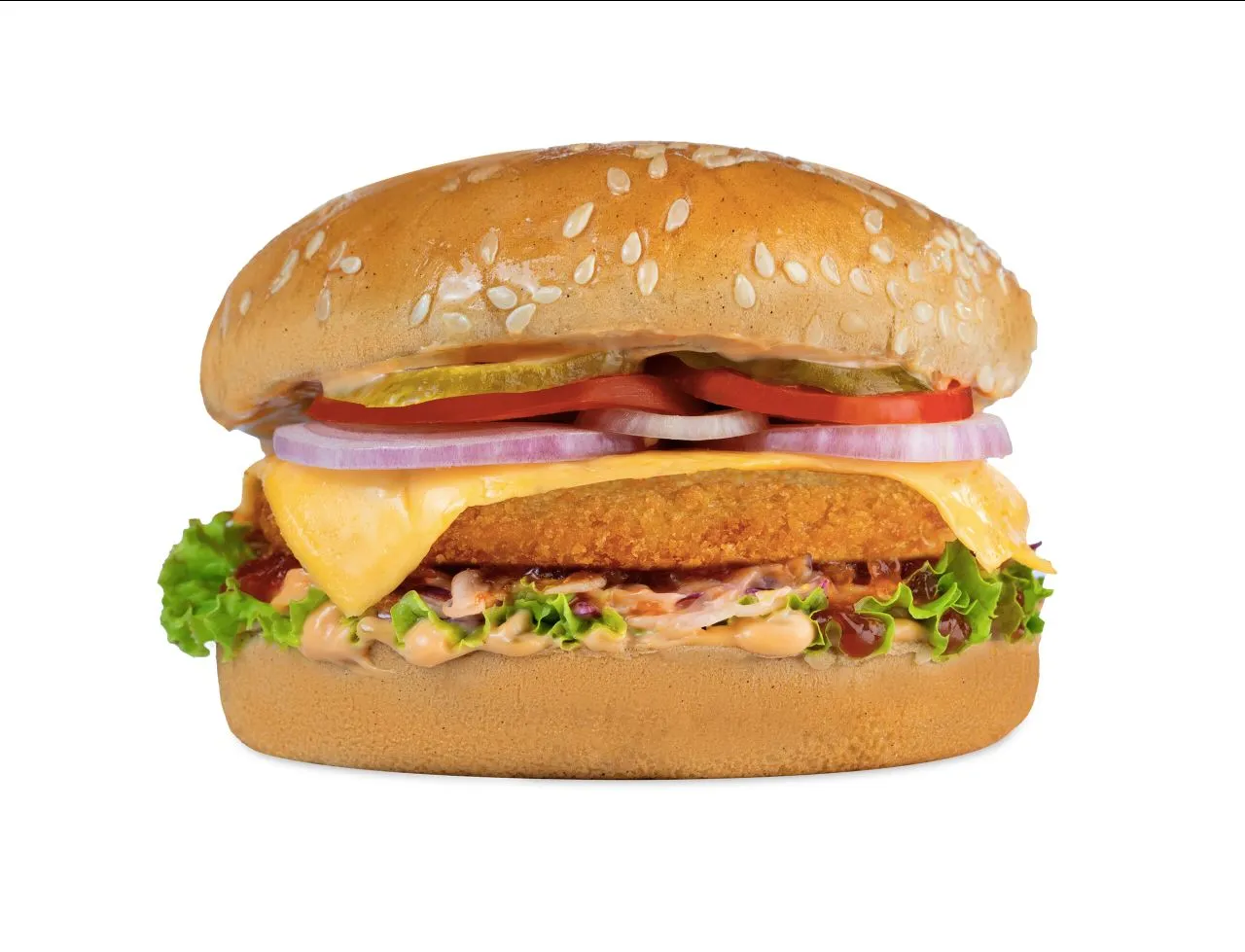 Chicken Tikki Cheese Burger