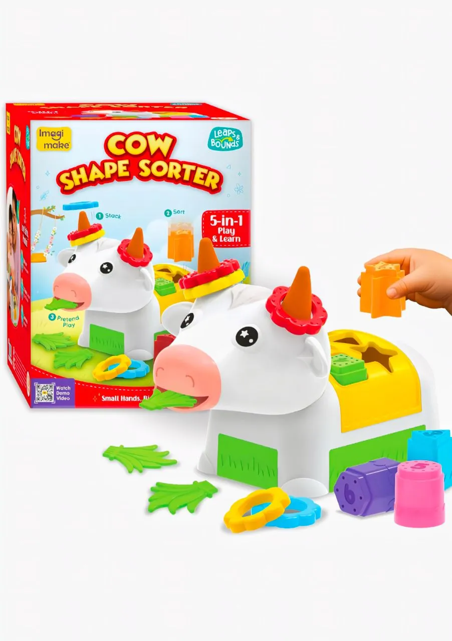 Leaps & Bounds Cow Shape Sorter