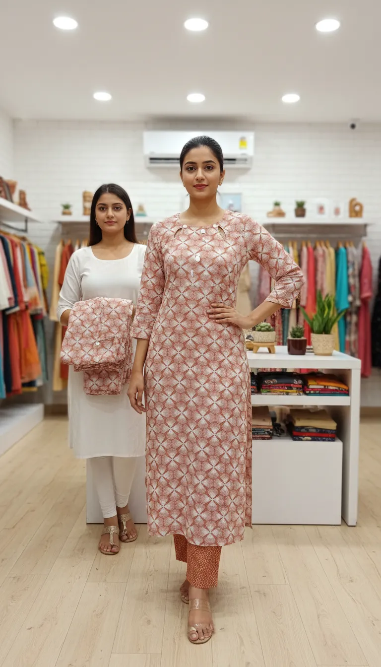 Womens Printed Kurti
