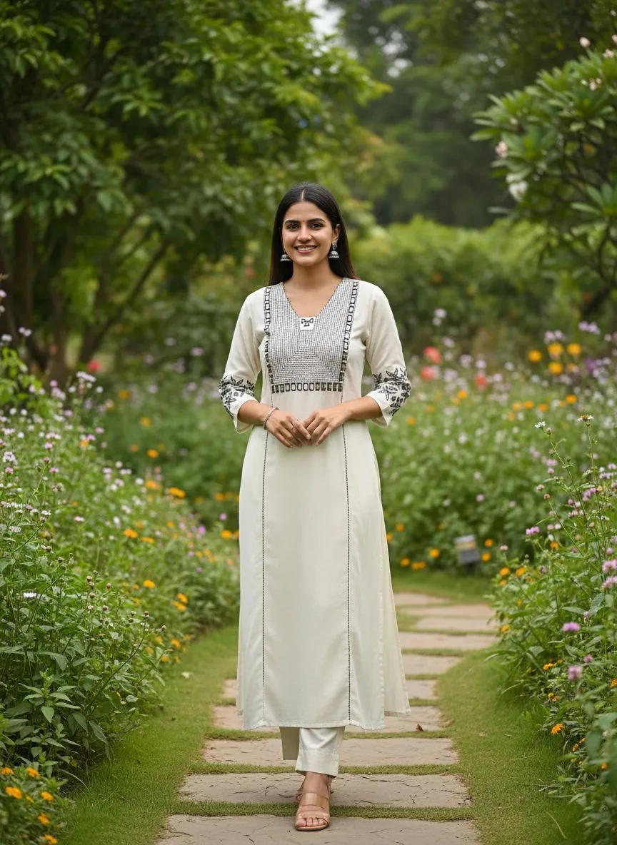 Ethnic Embroidered Kurti