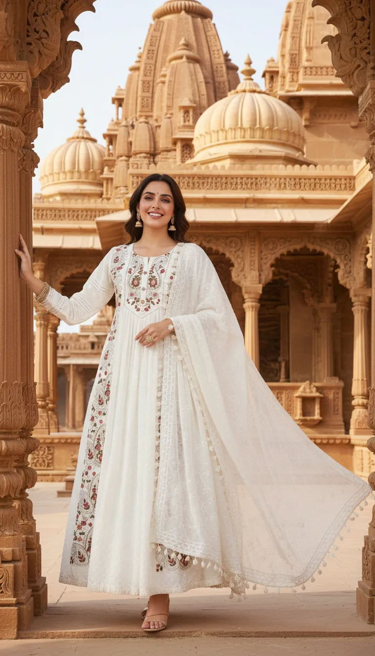Embroidered Anarkali Suit Collection