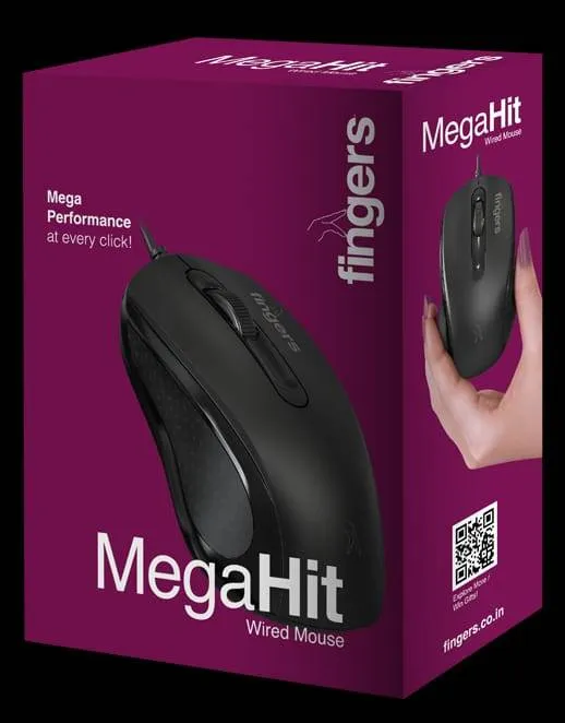 Fingers MEGAHIT Wired Mouse