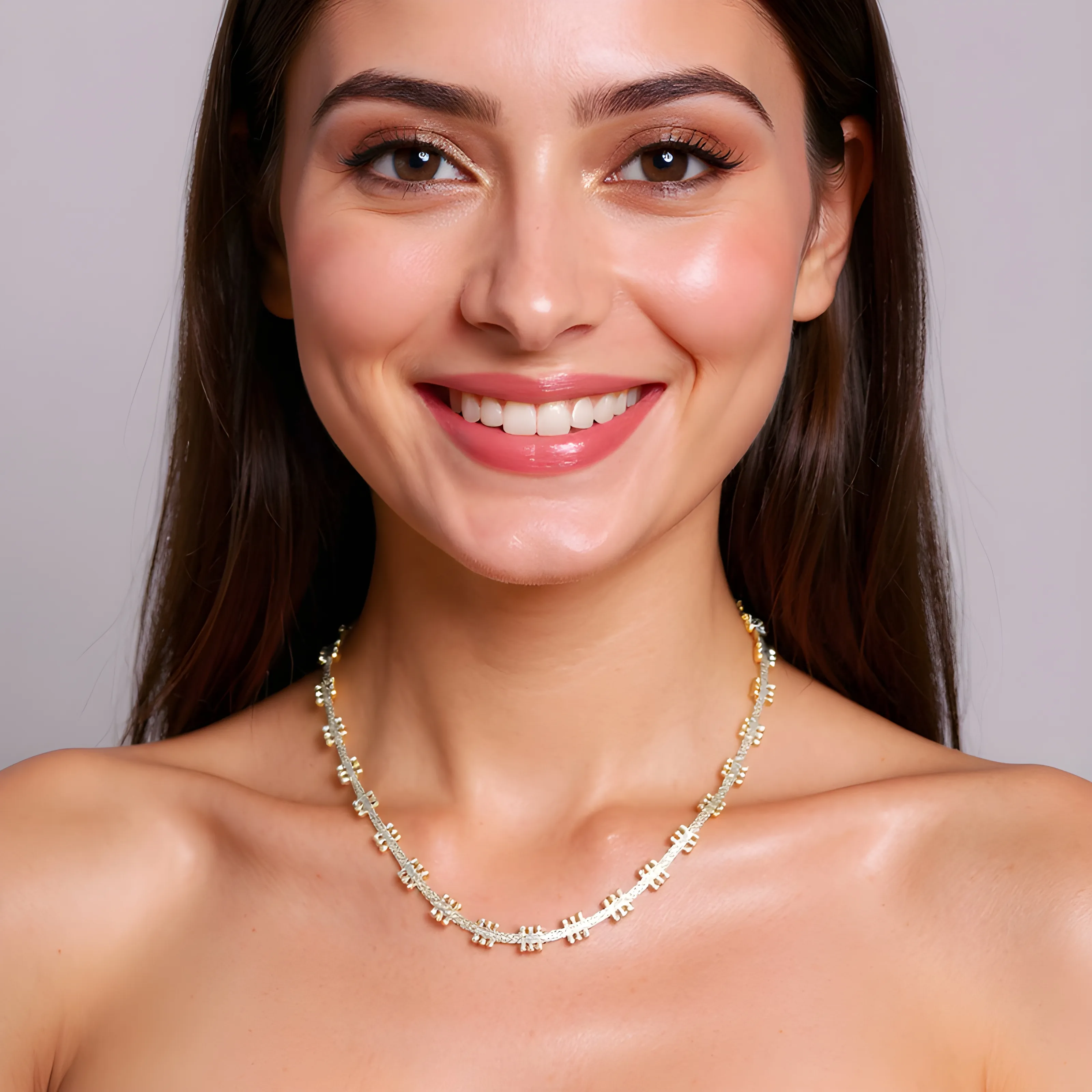Gold Beaded Necklace