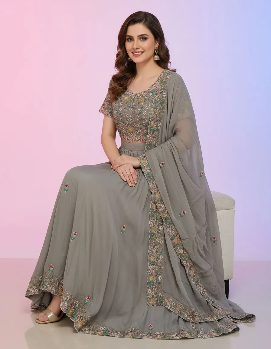 Embroidered Lehenga Choli view 2