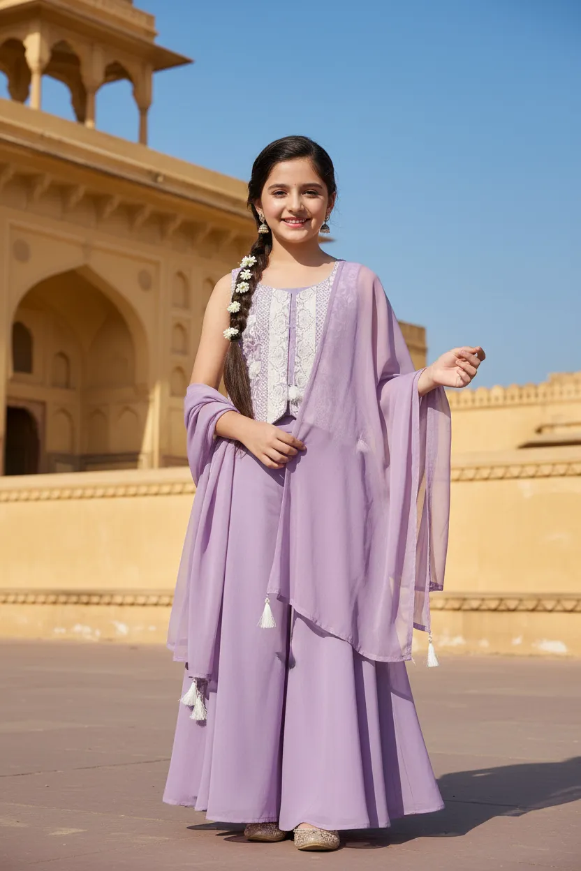Lavender Plazzo Set