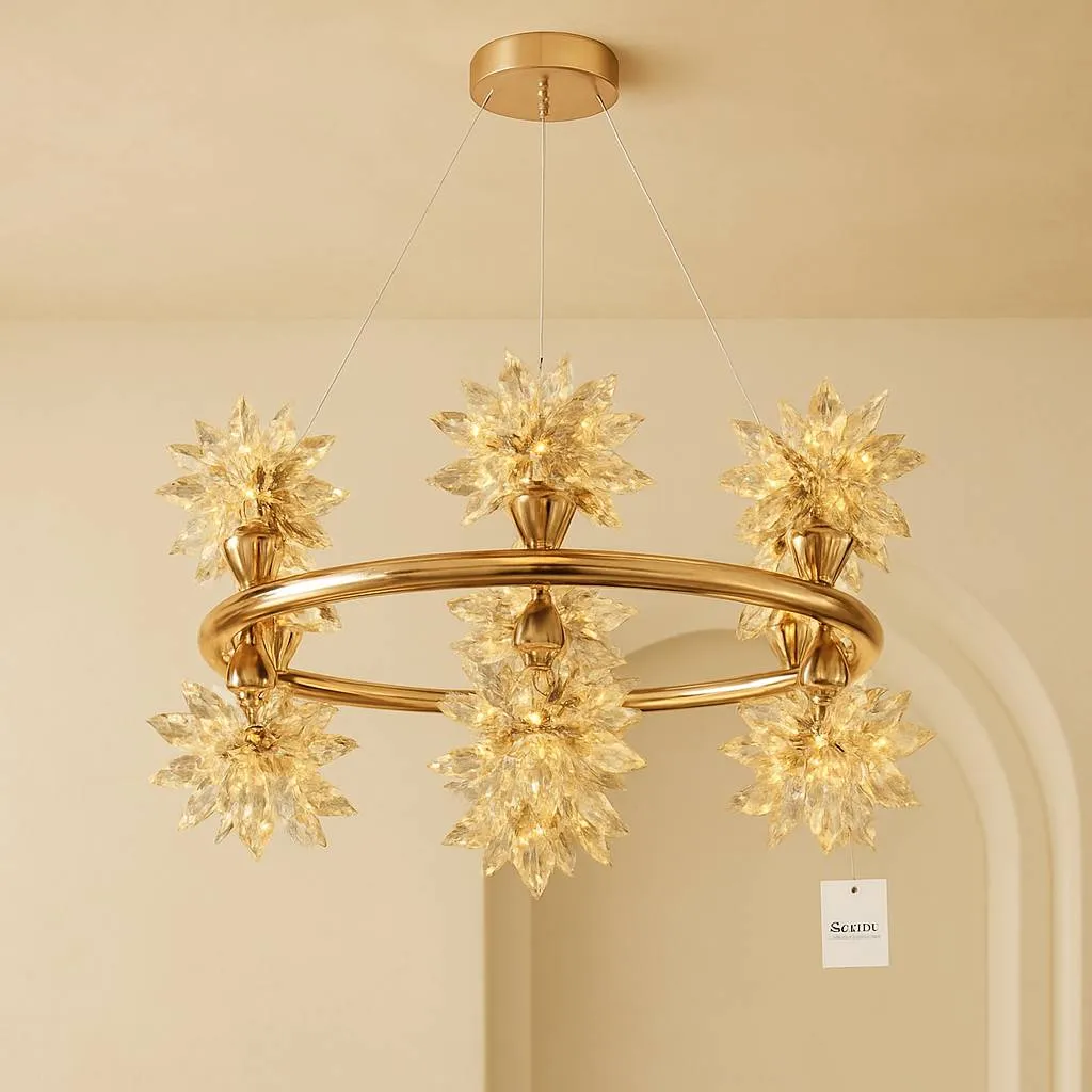 Crystal Blossom Chandelier