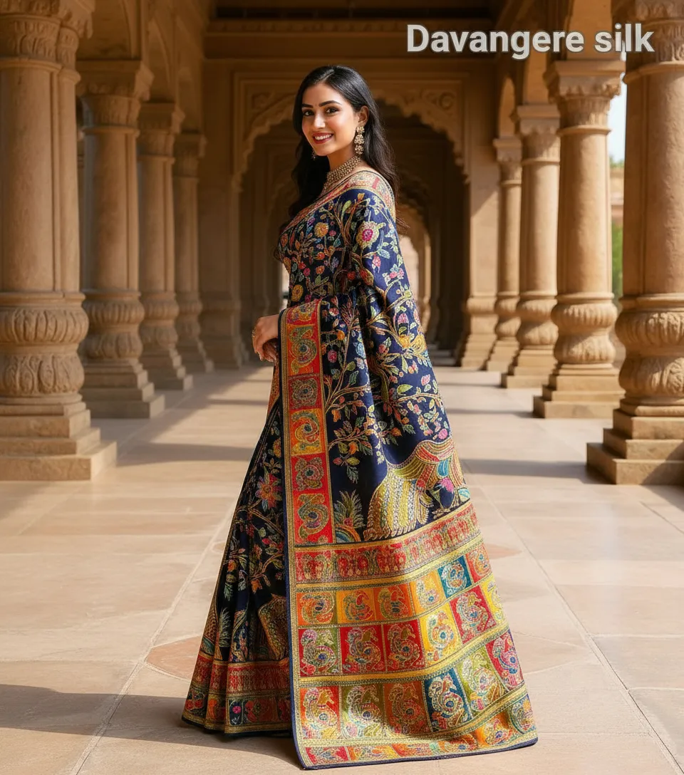 Soft Banarasi Saree view 4