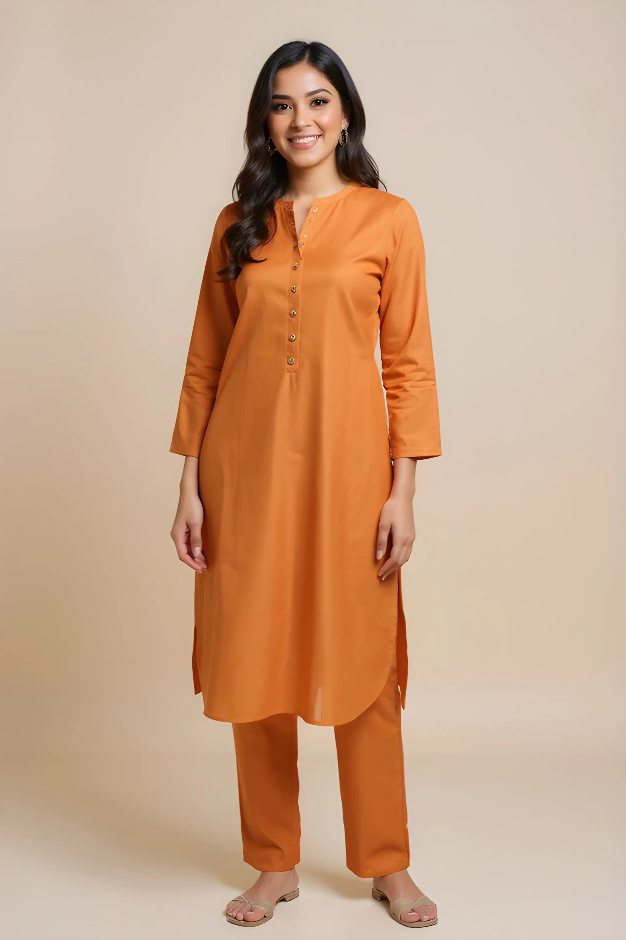 Saffron Ethnic Set