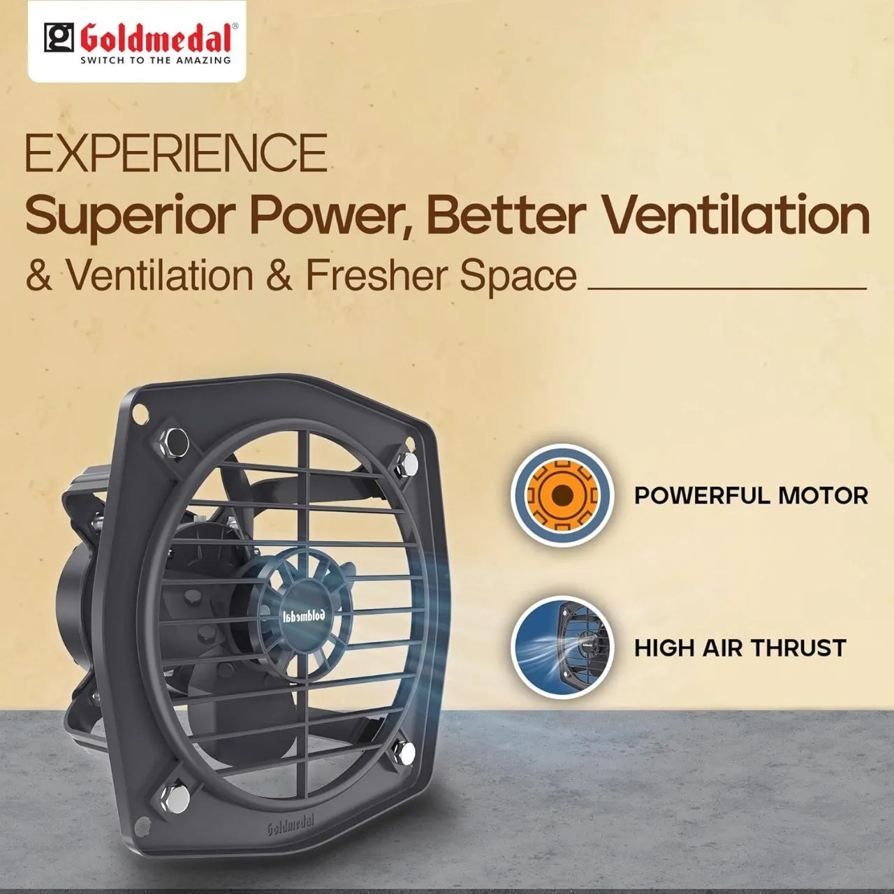 Goldmedal High-Speed Exhaust Fan 150mm