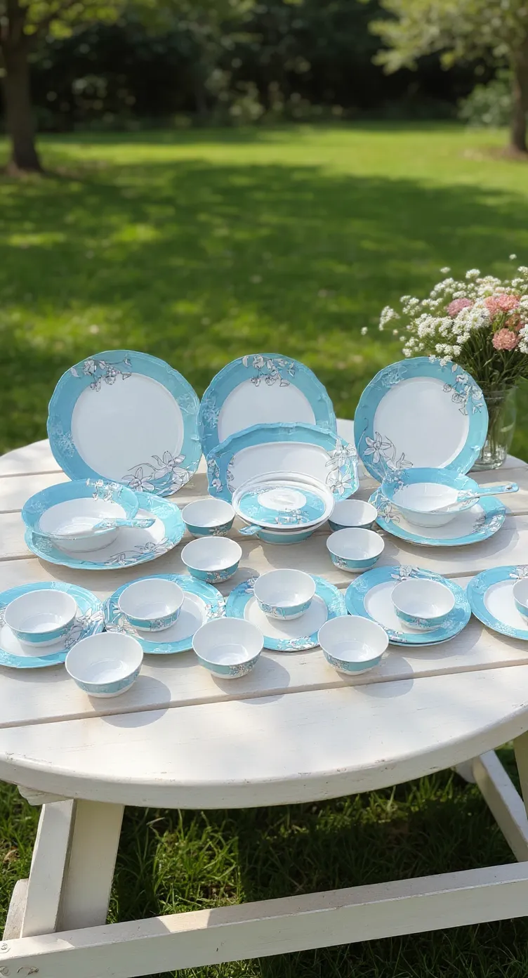 Floral Melamine Dinner Set