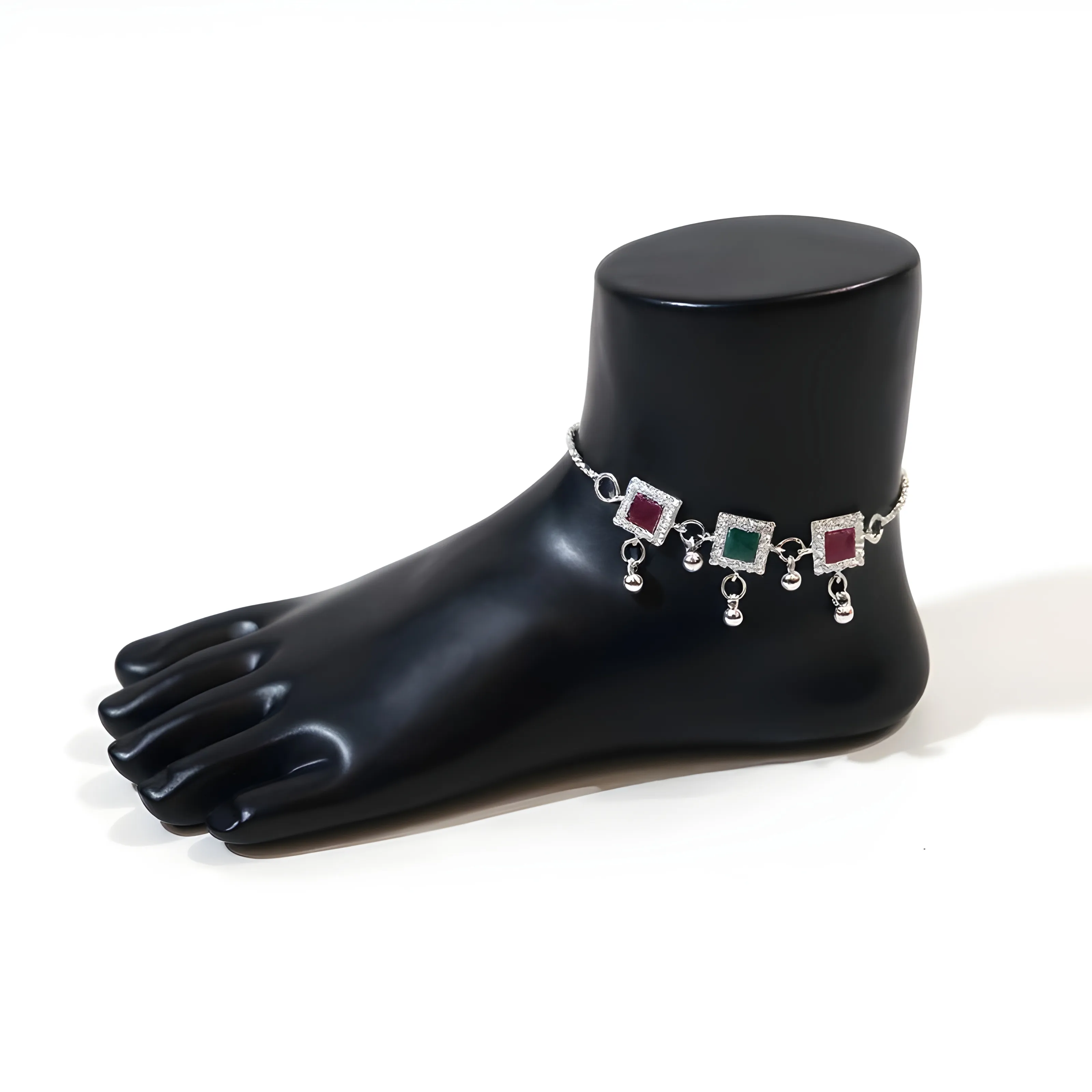 Gemstone Anklet Cum Bracelet
