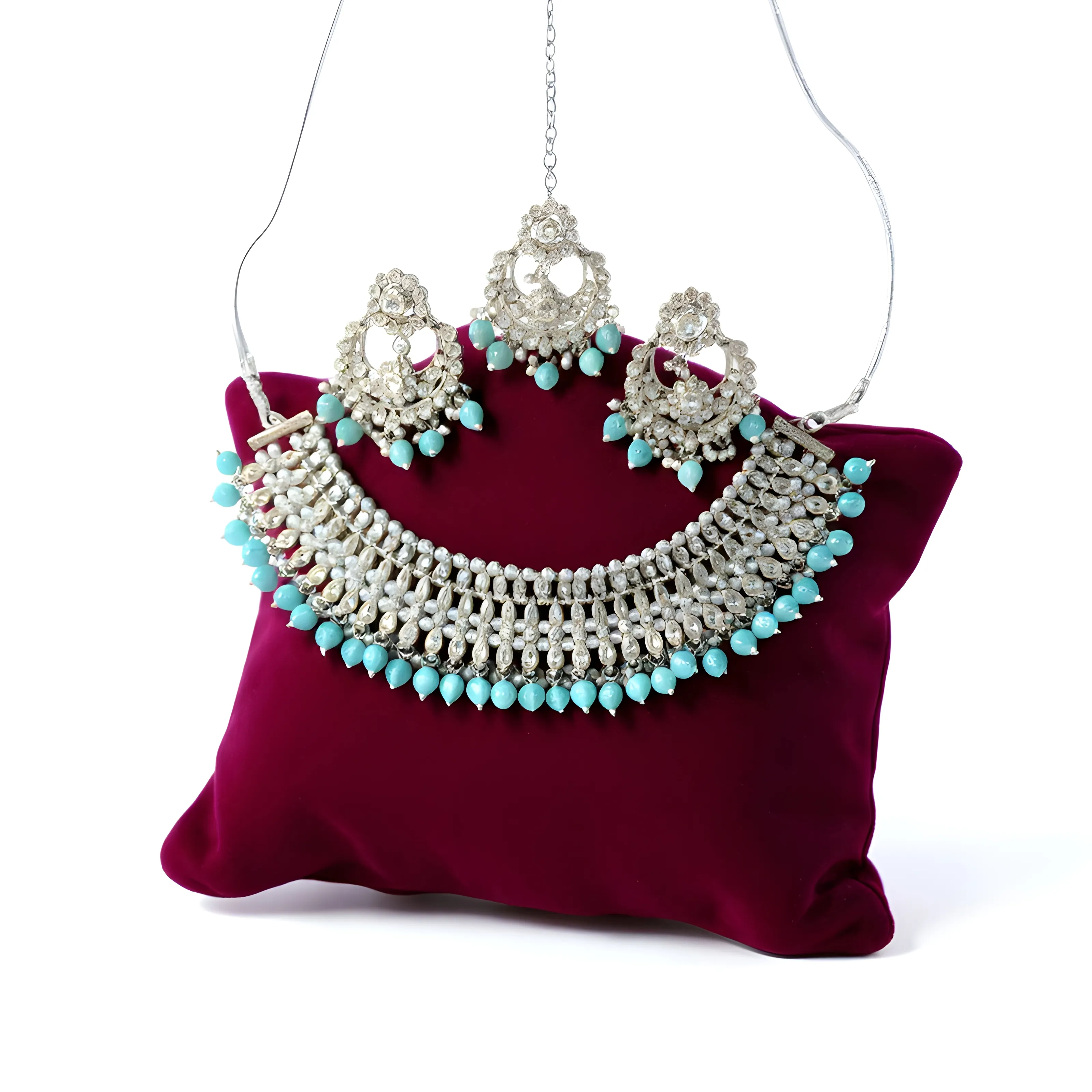 Aqua Crystal Necklace