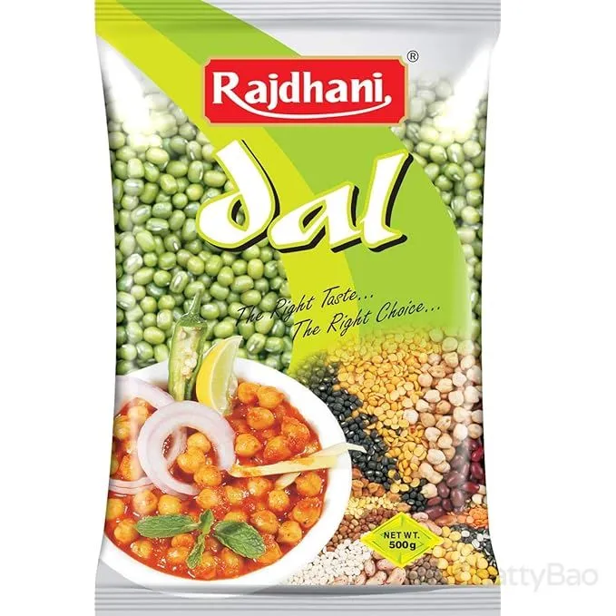 Rajdhani Green Moong Sabut (Whole) Dal 500 g