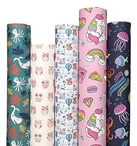 Gift Wrapping Sheets Multiple Colors