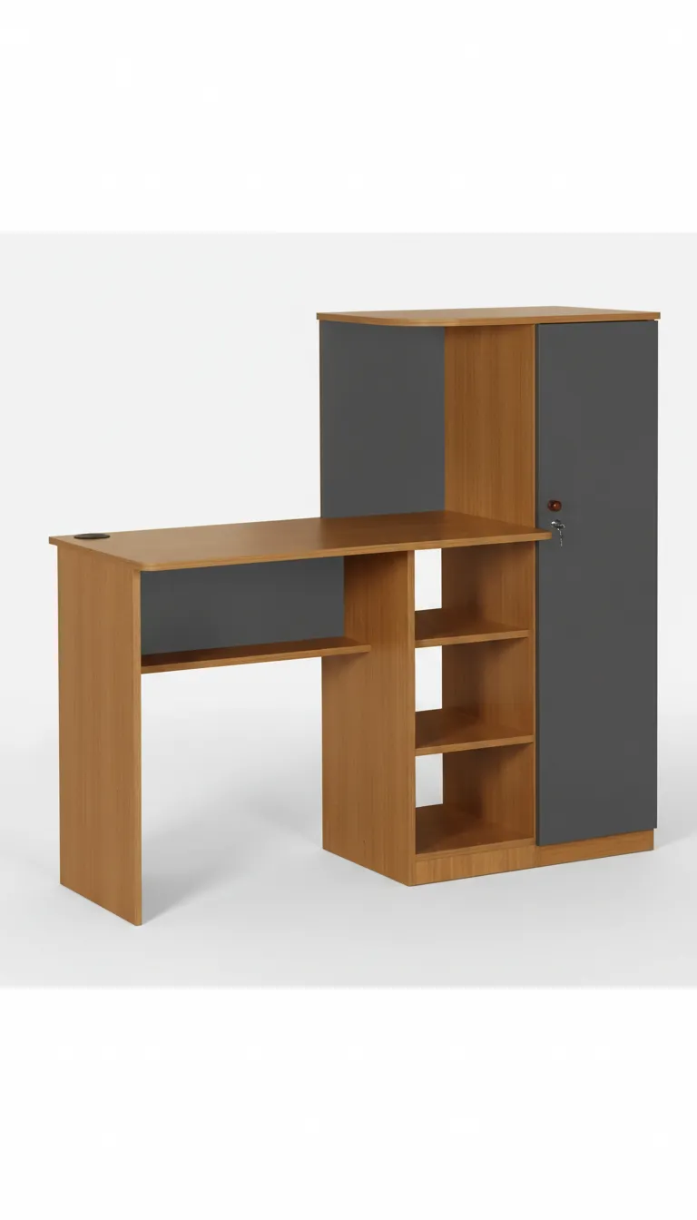 Compact Study Desk with Storage