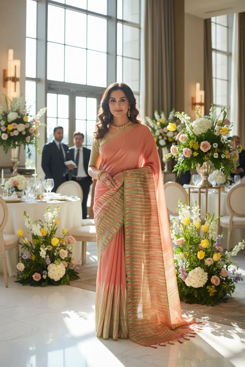 Designer
South silk with temple border
