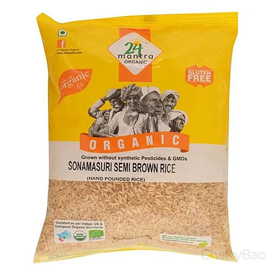 24 Mantra Organic Semi Brown Rice 1 Kg
