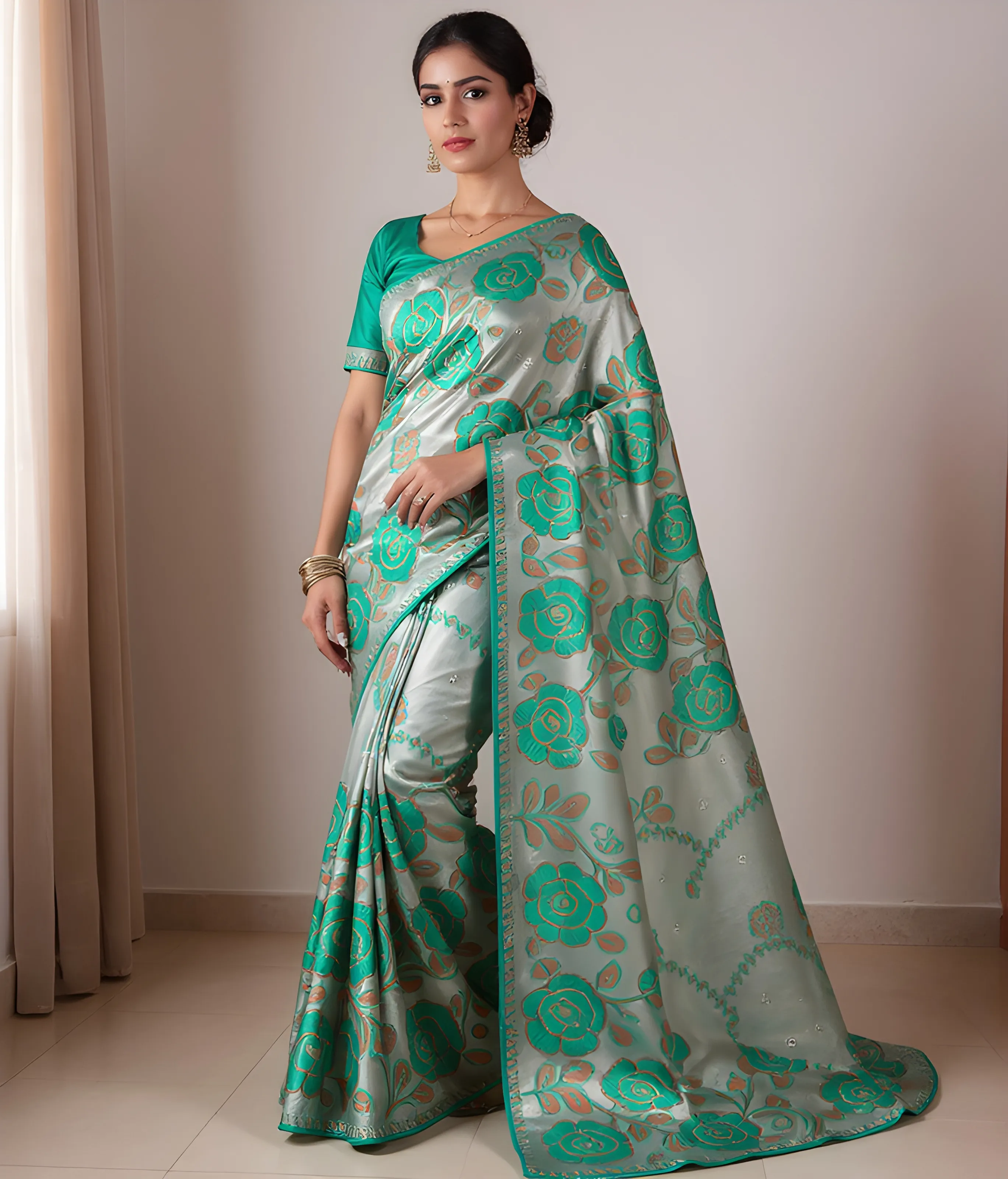 Paridhan Boutique Floral Saree