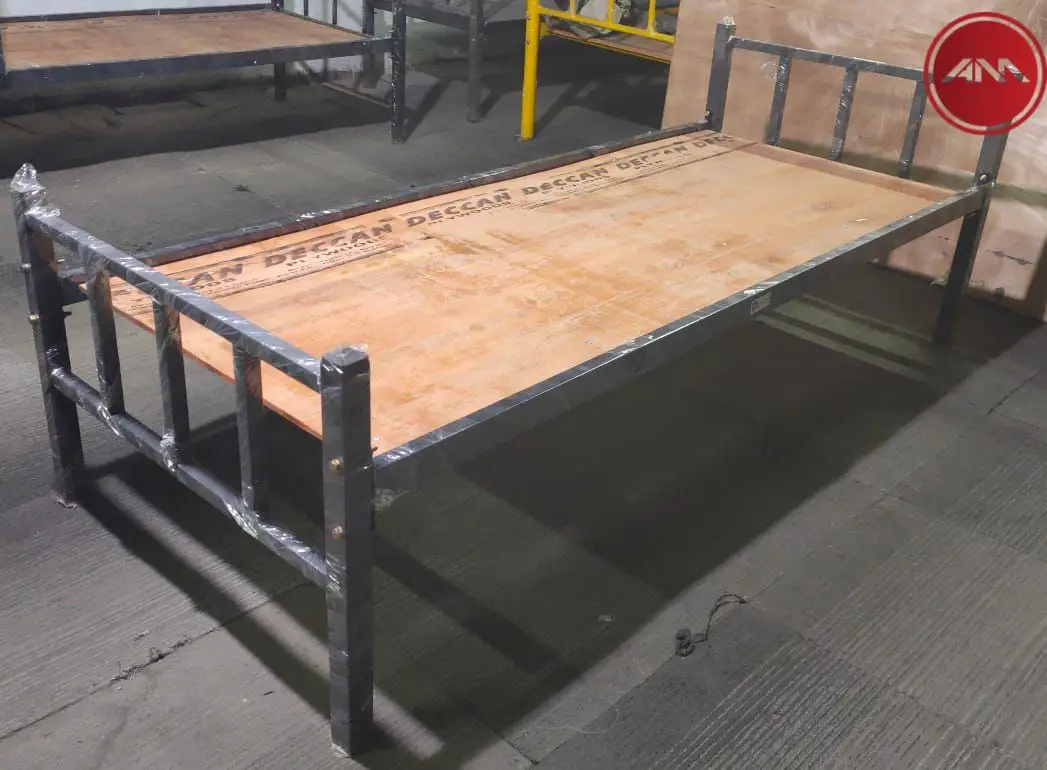 Wrought iron single cot view 4