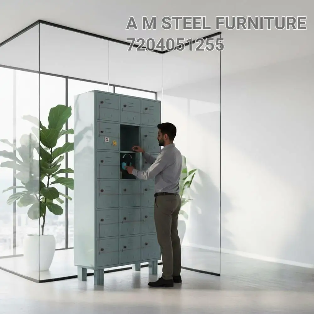 18 LOCKER STORAGE CABINETS view 4