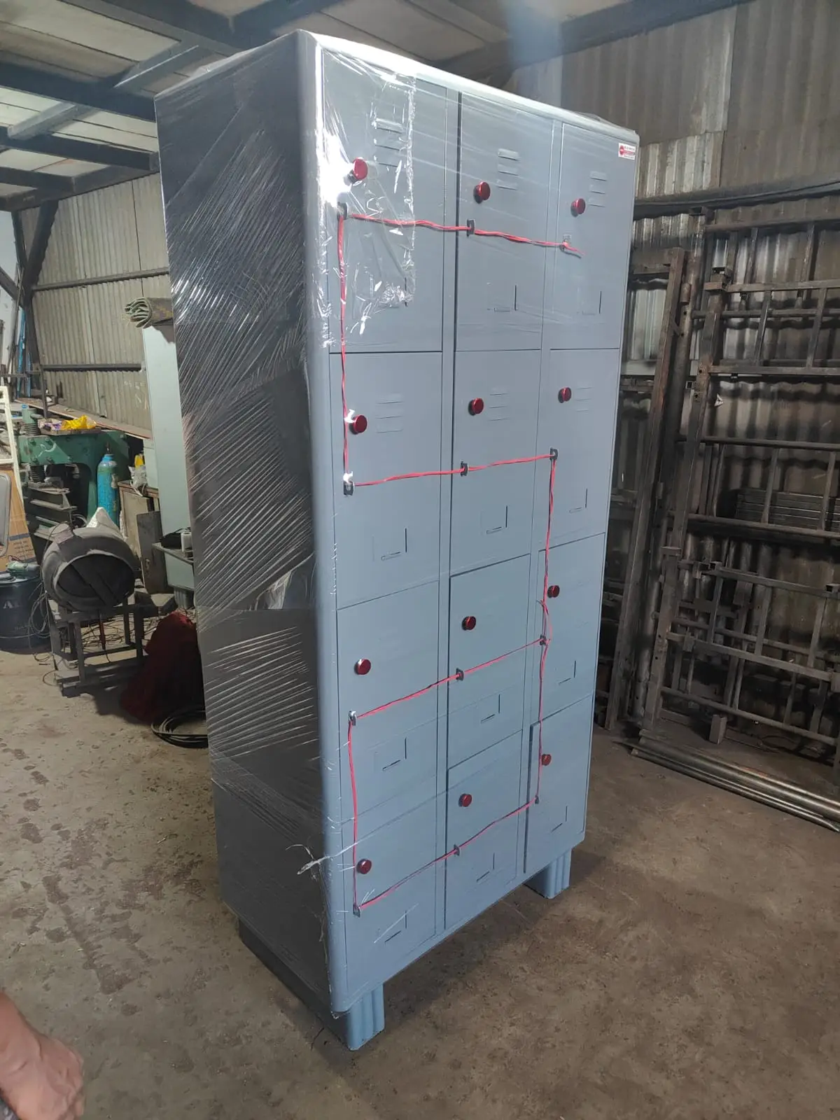 12 locker cabinet
