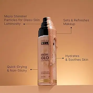 Swiss Beauty High on Glow Dewy Makeup Fixer view 2