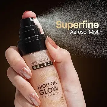 Swiss Beauty High on Glow Dewy Makeup Fixer view 5