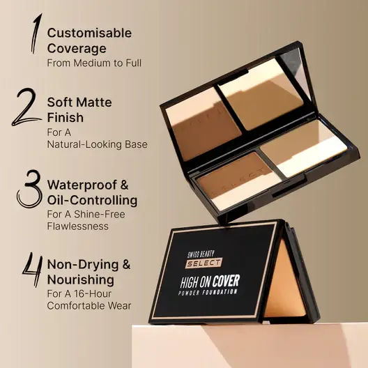 Swiss Beauty Select High On Cover Powder Foundation view 3