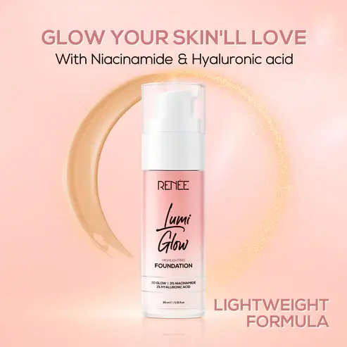 RENEE Lumi Glow Highlighting Liquid Foundation view 2